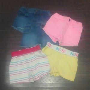 5 Pairs of girls shorts